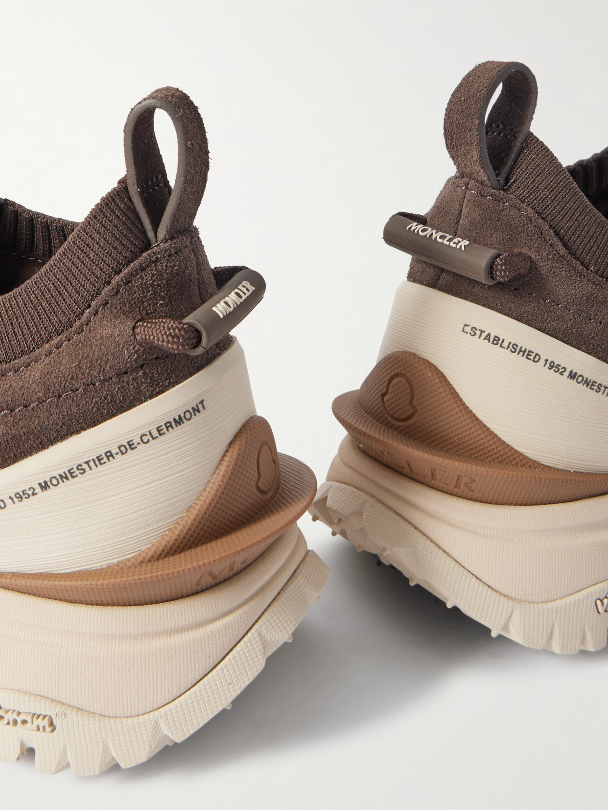 Trailgrip Lite3 Rubber-trimmed Suede Sneakers - Brown