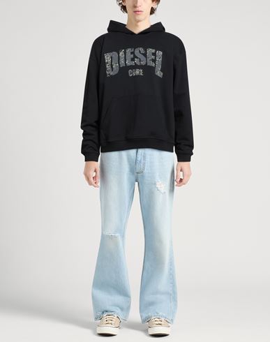 Man Sweatshirt Black Size S Cotton, Polyester, Elastane