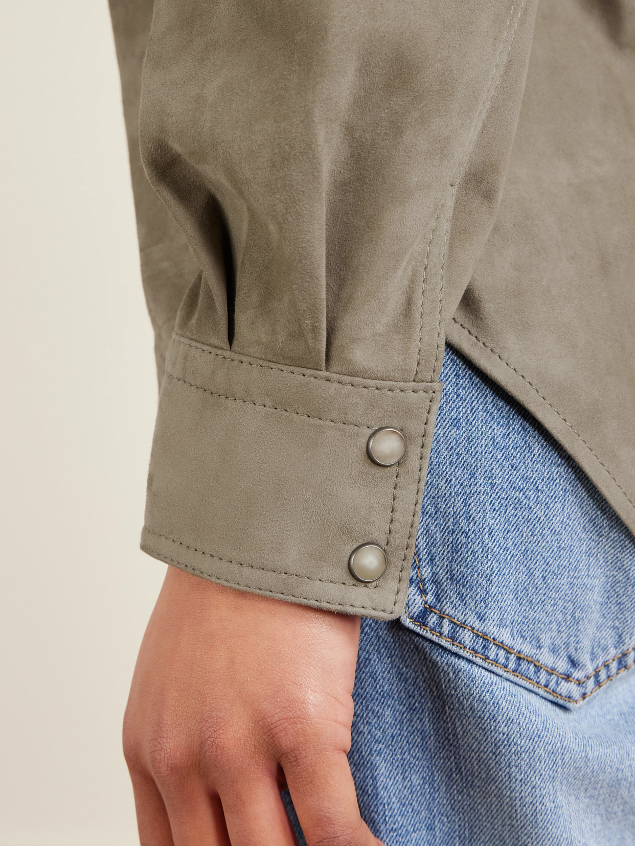 Suede Overshirt - Green
