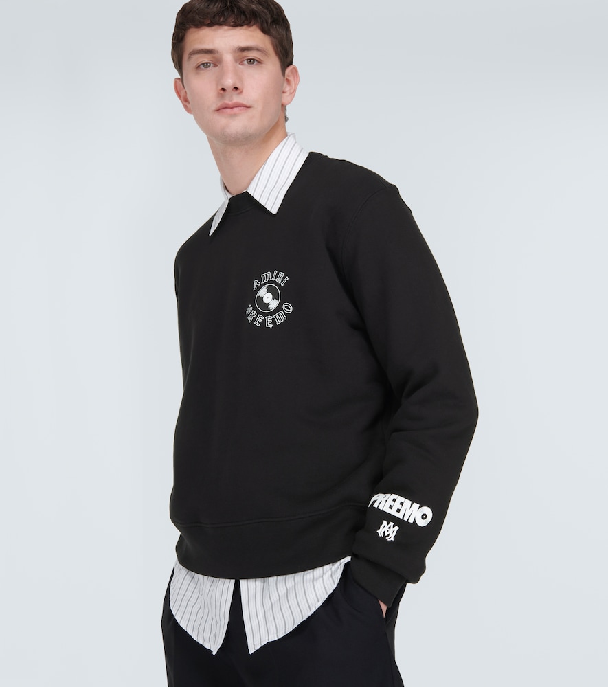 Printed cotton jersey sweatshirt