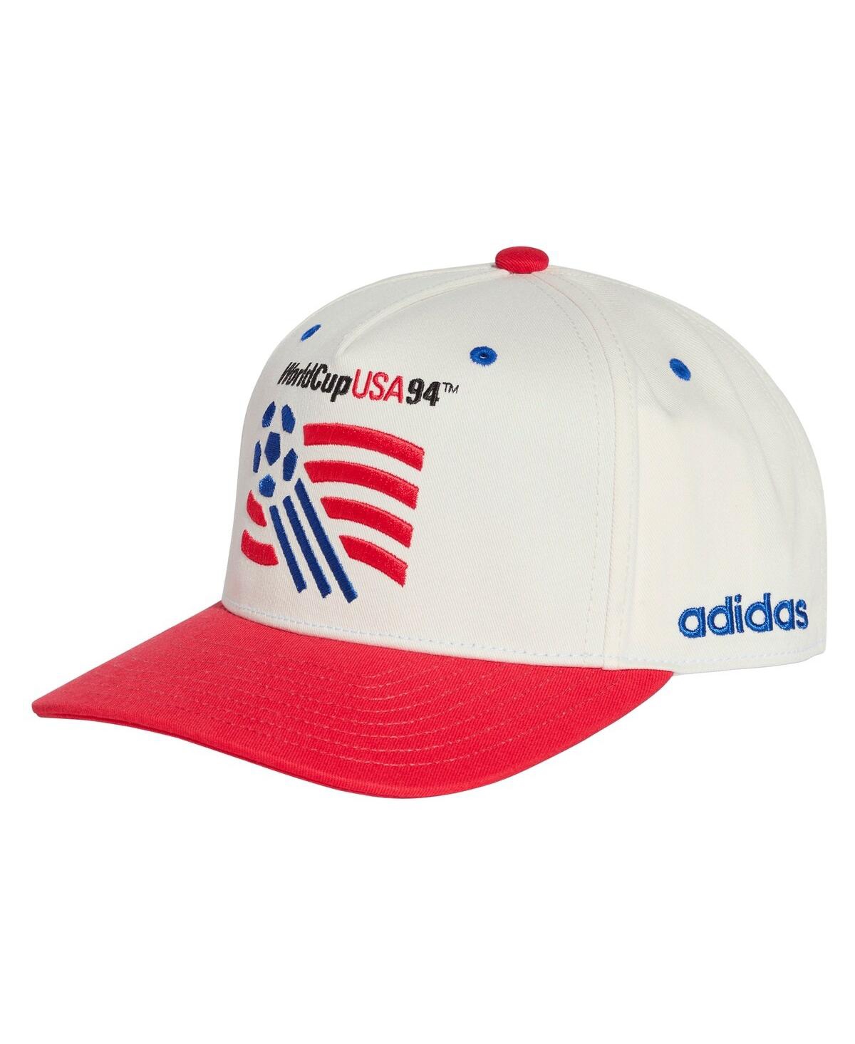 Men's and Women's White/Red Usmnt 1994 World Cup Graphic Adjustable Hat - White, Red