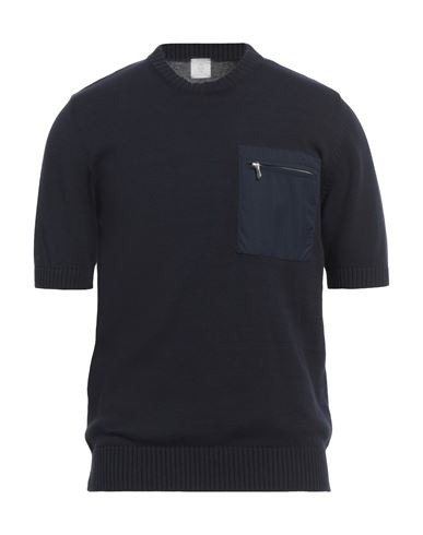 Eleventy Man Sweater Midnight blue Size L Cotton