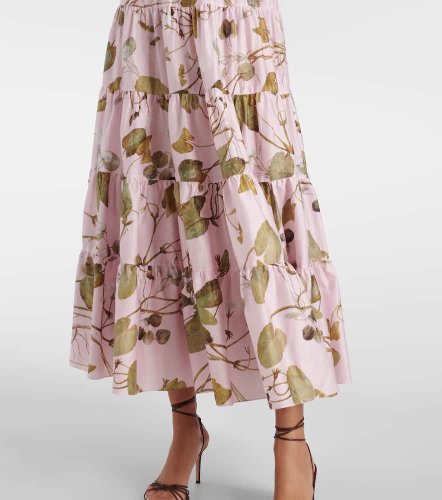 Floral cotton shirt dress