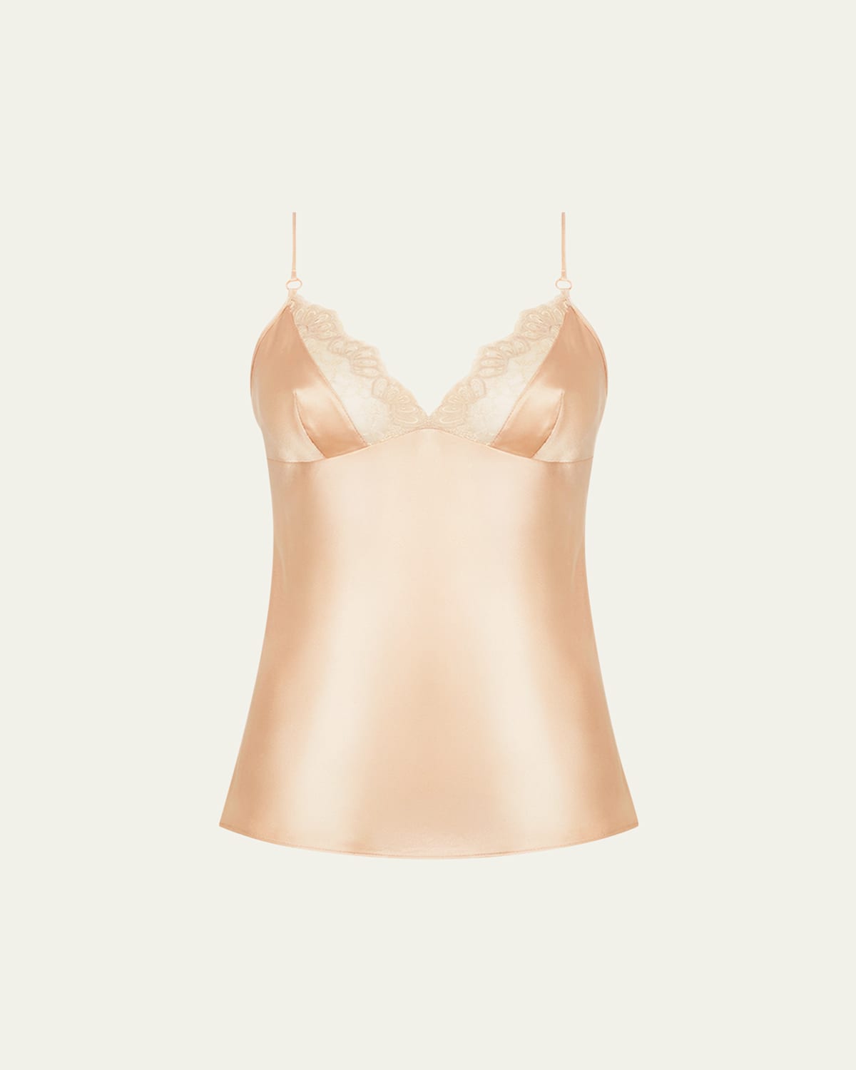 Elegance Artist Lace-Trim Satin Camisole