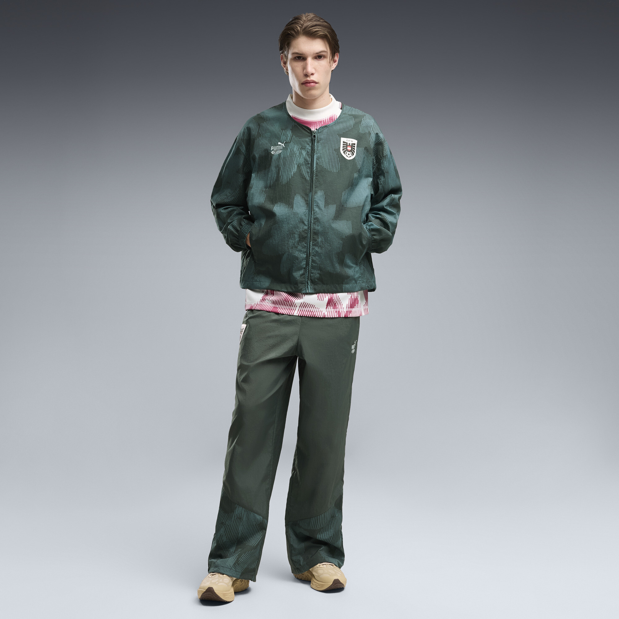 PUMA x AUSTRIA x SALEHE BEMBURY Men's KING Track Pants in Green