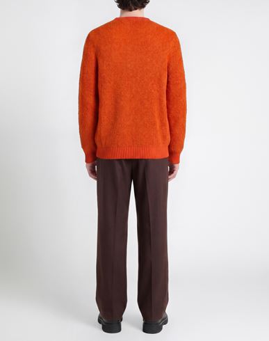 Man Sweater Orange Size 40 Acrylic, Wool, Polyamide