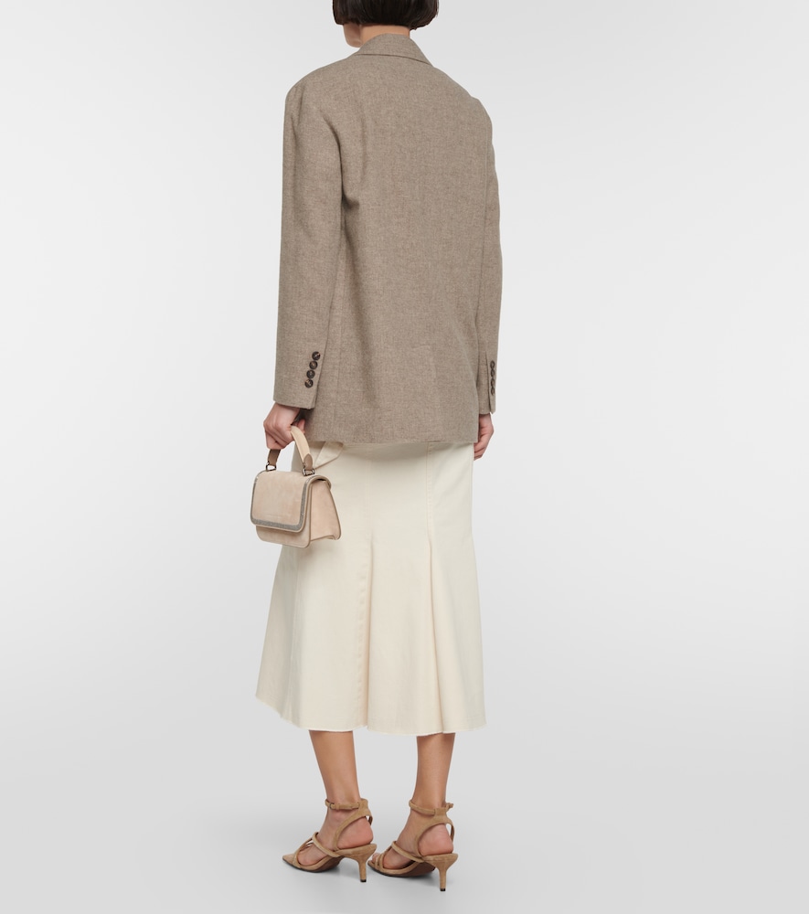 Single-breasted yak wool blazer