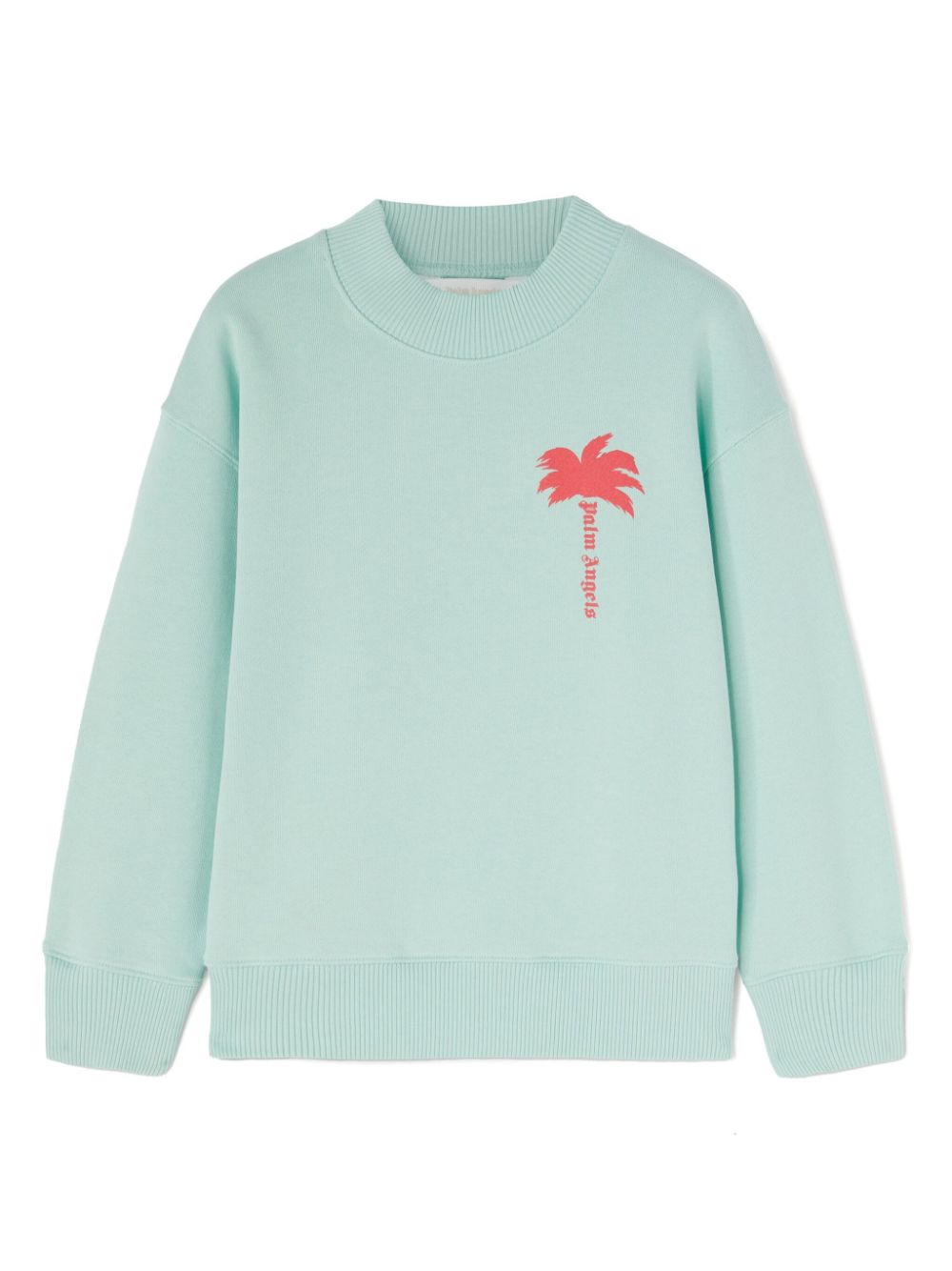 Printed crew-neck sweatshirt - Blue