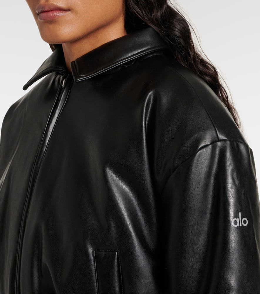 Alo Yoga Premier faux leather bomber jacket