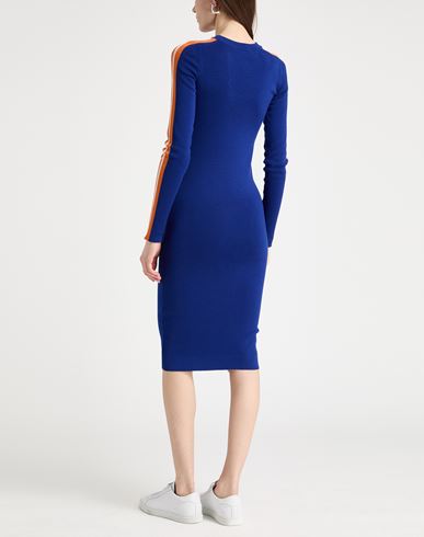Woman Midi dress Bright blue Size 4 Wool