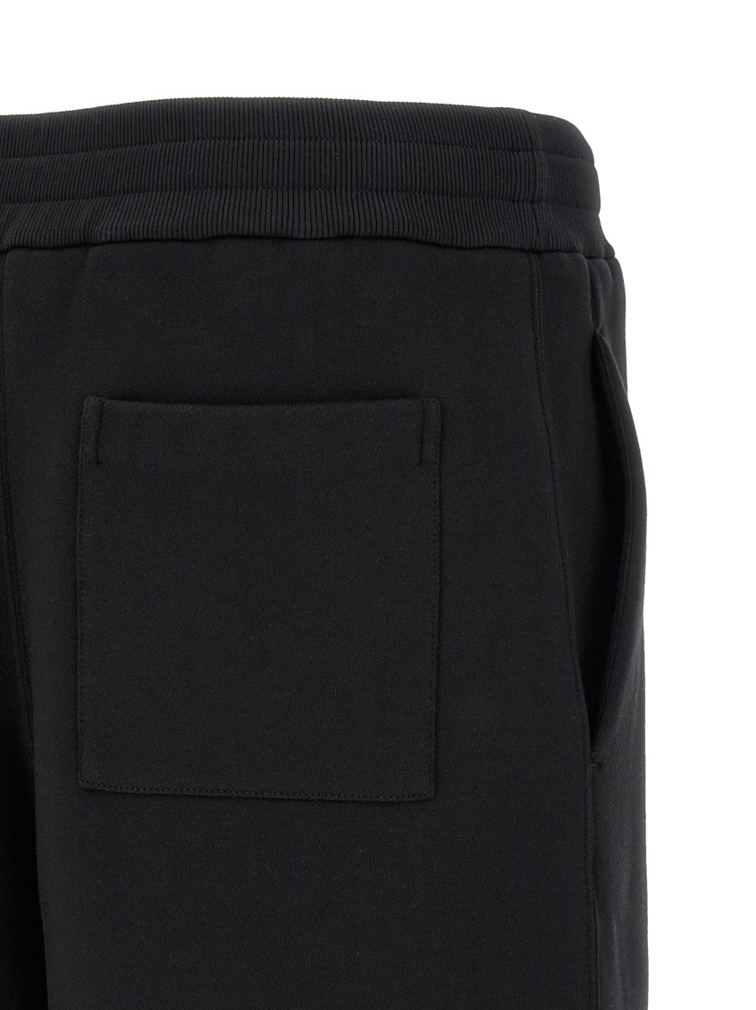 Embroidered Logo Bermuda Shorts Bermuda And Short Black