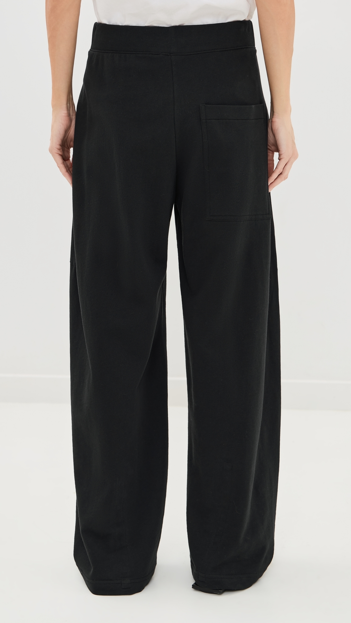 Petite Lightweight Sweatshirting Winslow Pants Black
