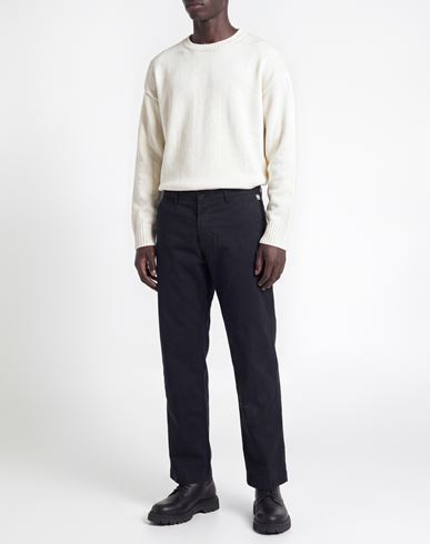 Man Pants Navy Size 28 Cotton, Elastane