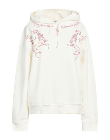 Woman Sweatshirt White Size 8 Cotton