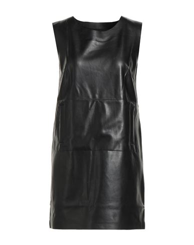 Woman Mini dress Black Size 10 Polyurethane