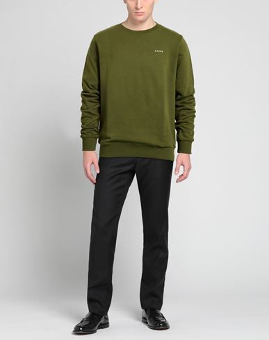 Man Sweatshirt Military green Size S Cotton, Polyester