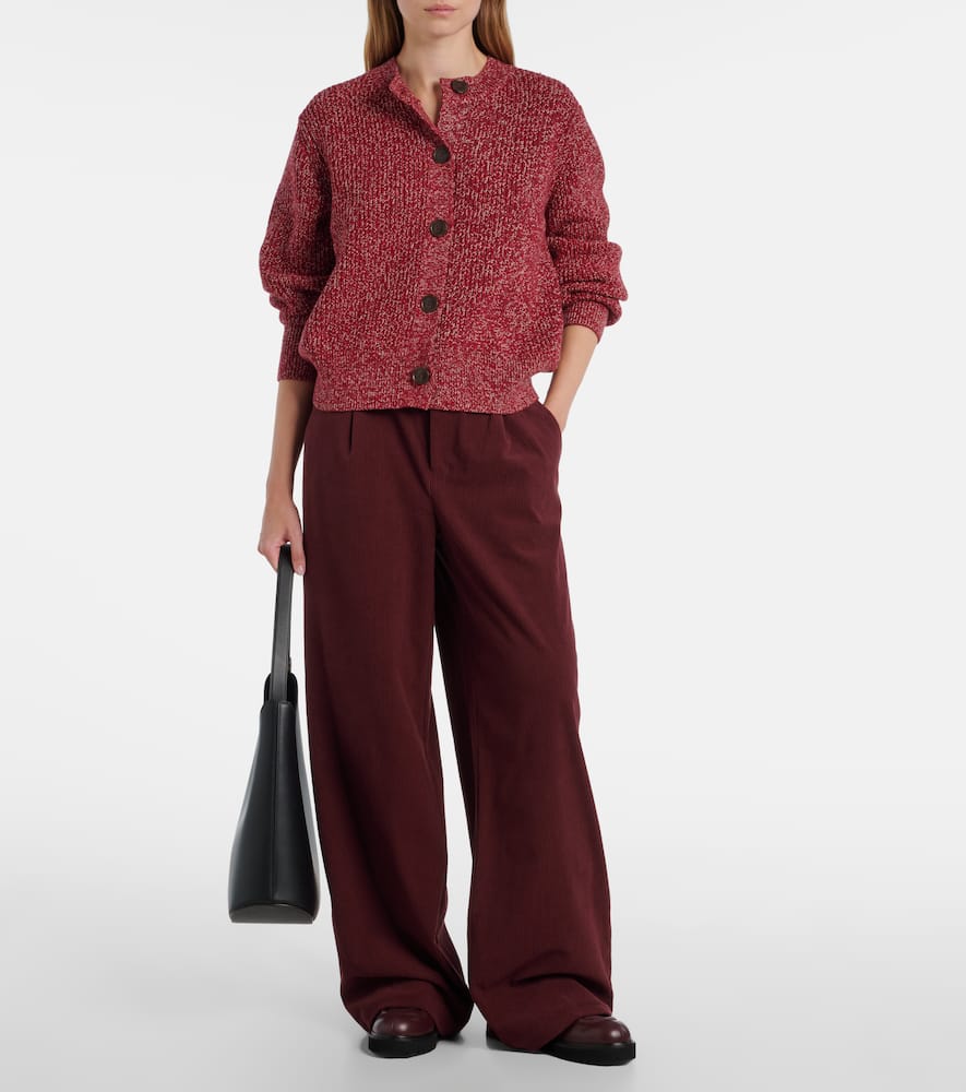 Patricia ribbed-knit cardigan