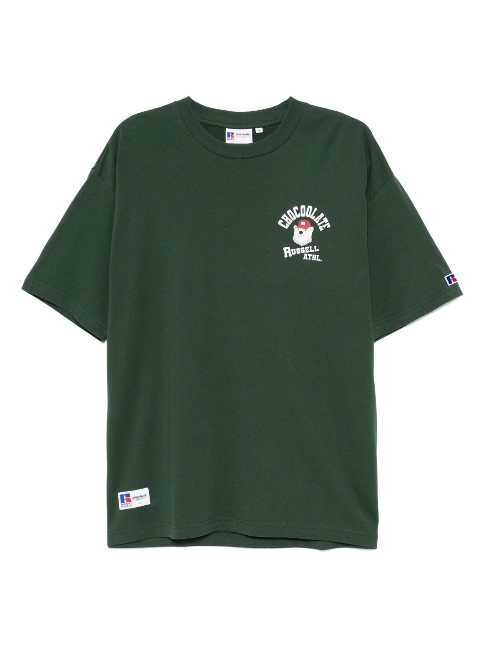 X Russell Athletic logo-print T-shirt - Green