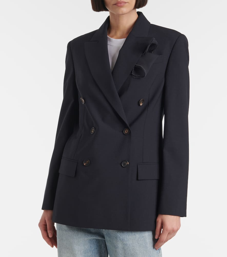 Wool-blend blazer