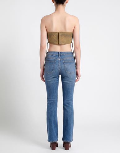 Woman Top Camel Size S Leather