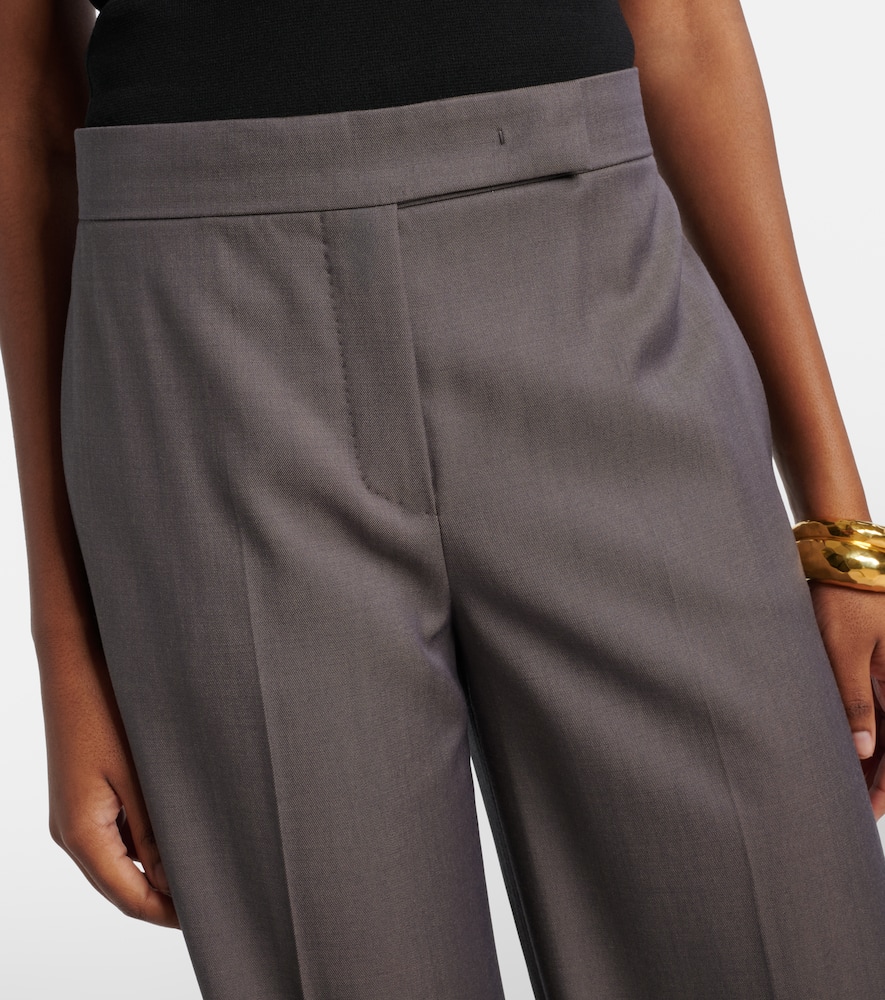 Serio virgin wool wide-leg pants