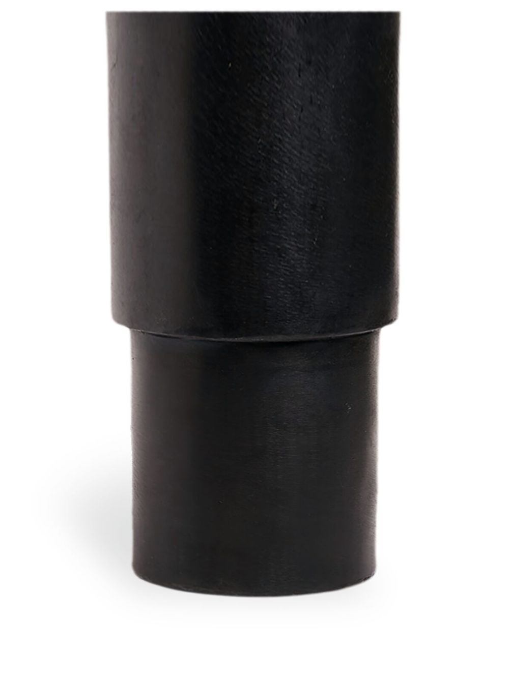 Logo-print iron candle holder - Black