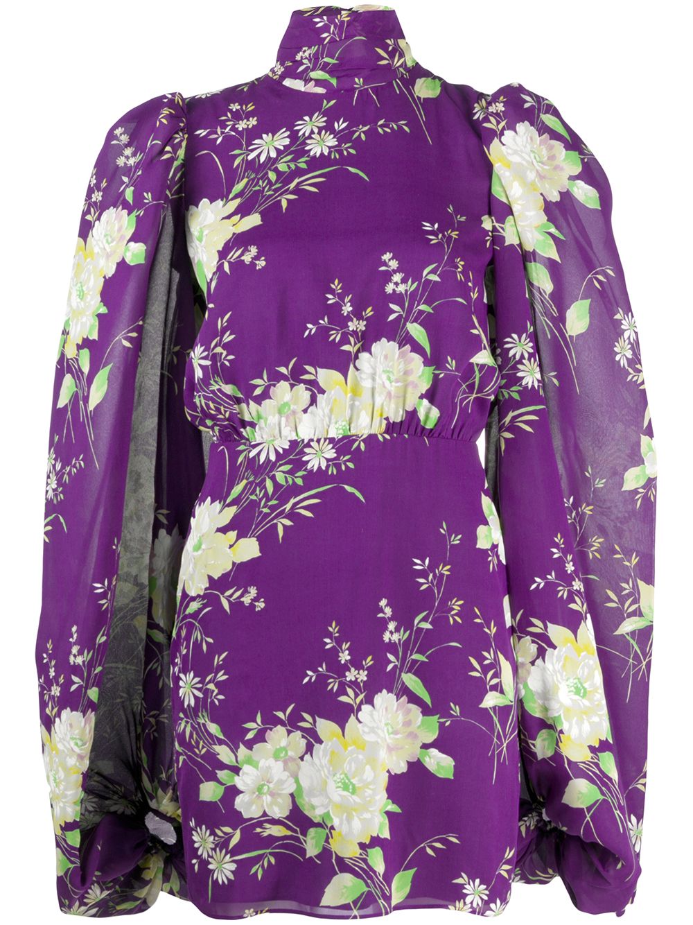 Gobi floral-print mini dress - Purple