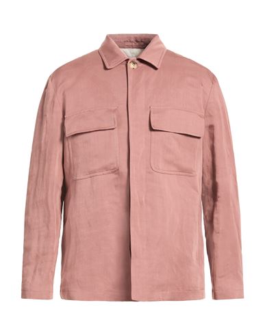 Man Shirt Antique rose Size M Linen, Tencel
