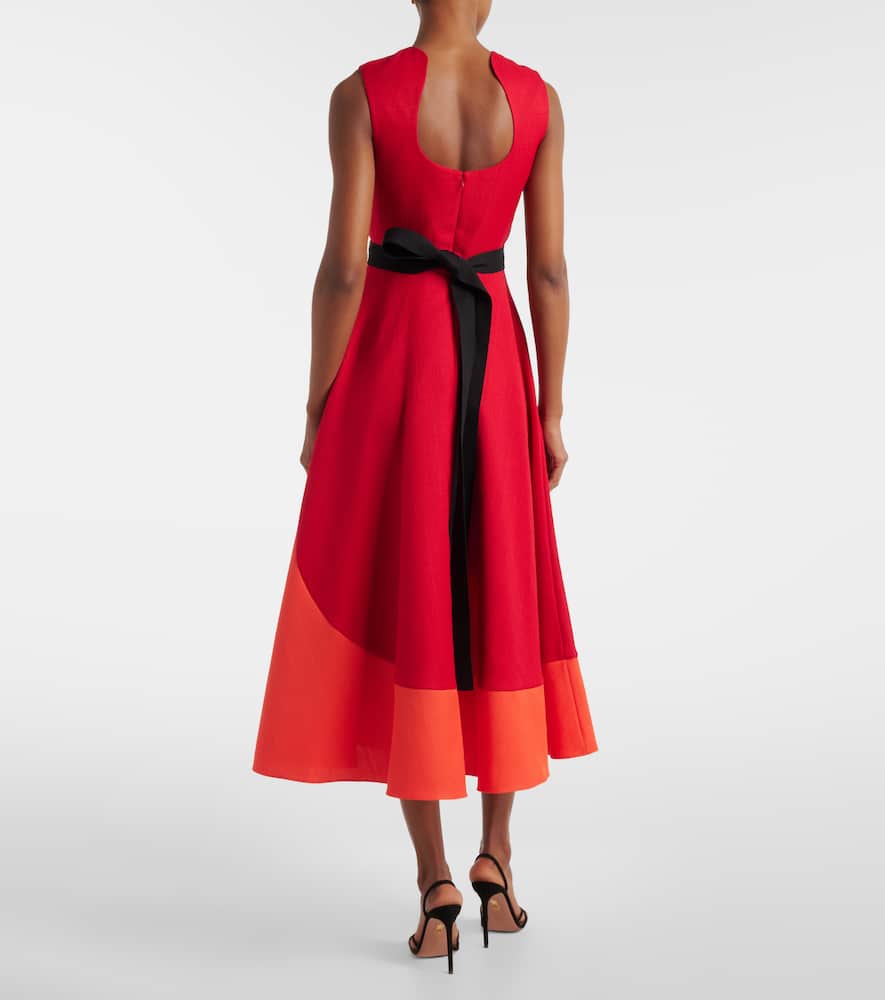 Mire colorblocked midi dress