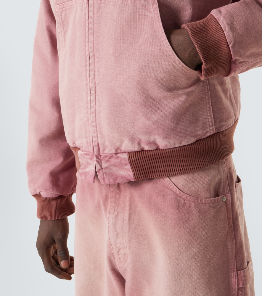 Cropped cotton hoodie