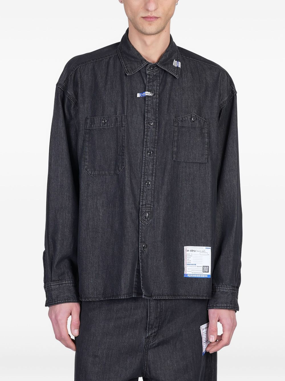 Maison MIHARA YASUHIRO denim shirt - Black