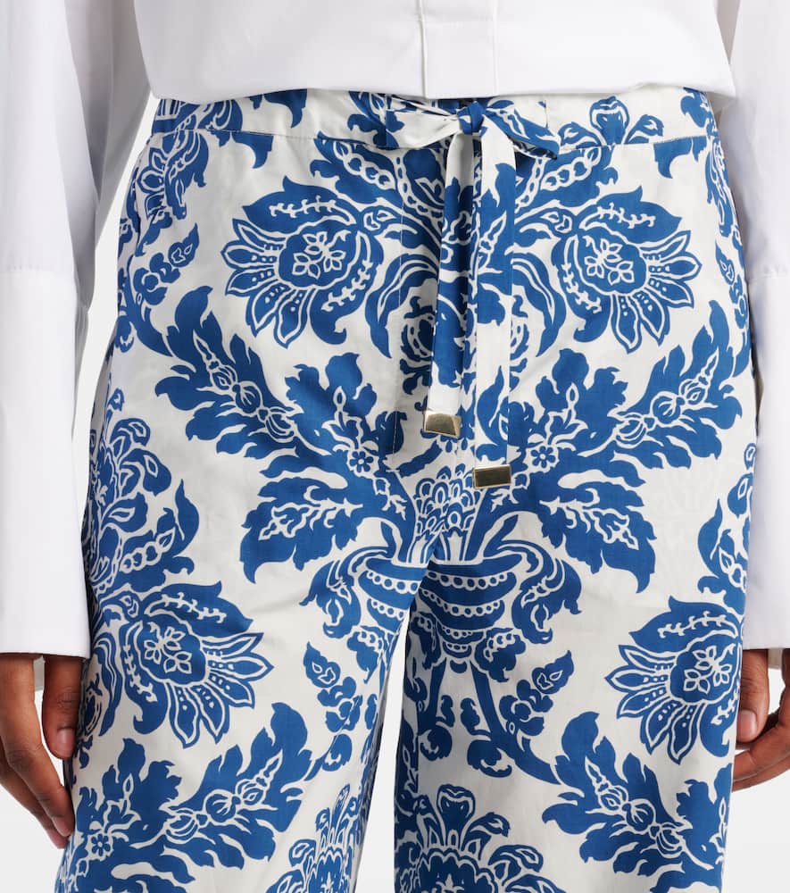 Merano cotton wide-leg pants