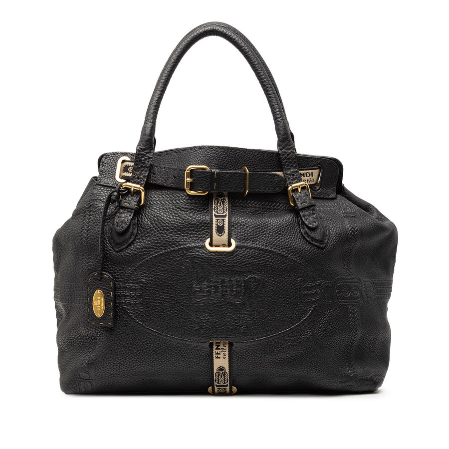 Pre-owned Large Leather Selleria Villa Borghese Tote Ladies 2390 8BN156 YGB 088