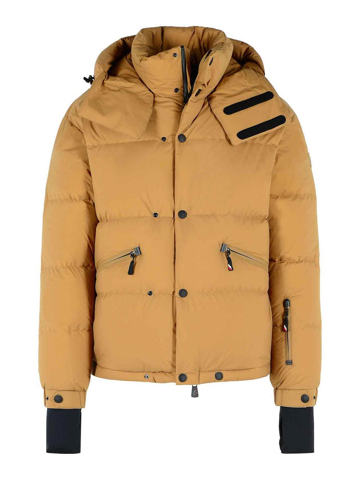 Coraia Beige Polyamide Hooded Ski Jacket