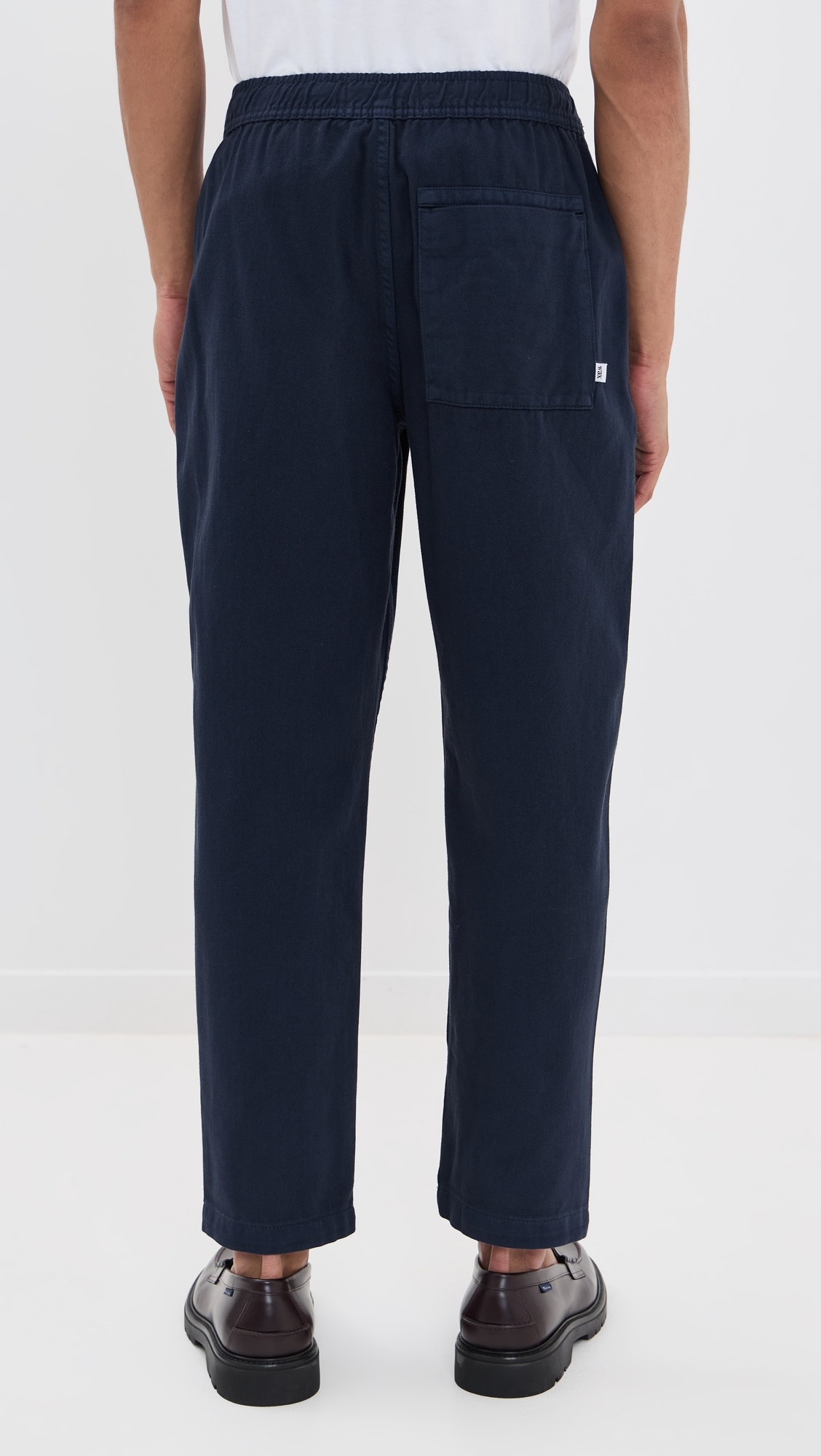 Wax London Cotton Kurt Trousers Navy