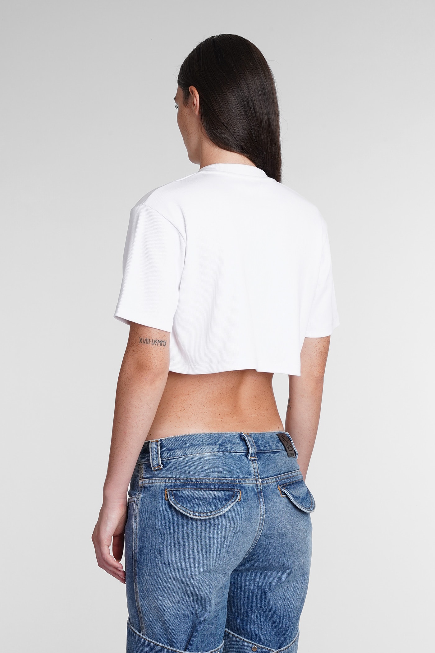 T-Shirt In White Cotton