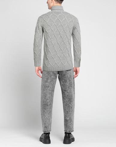 Man Turtleneck Light grey Size 42 Virgin Wool