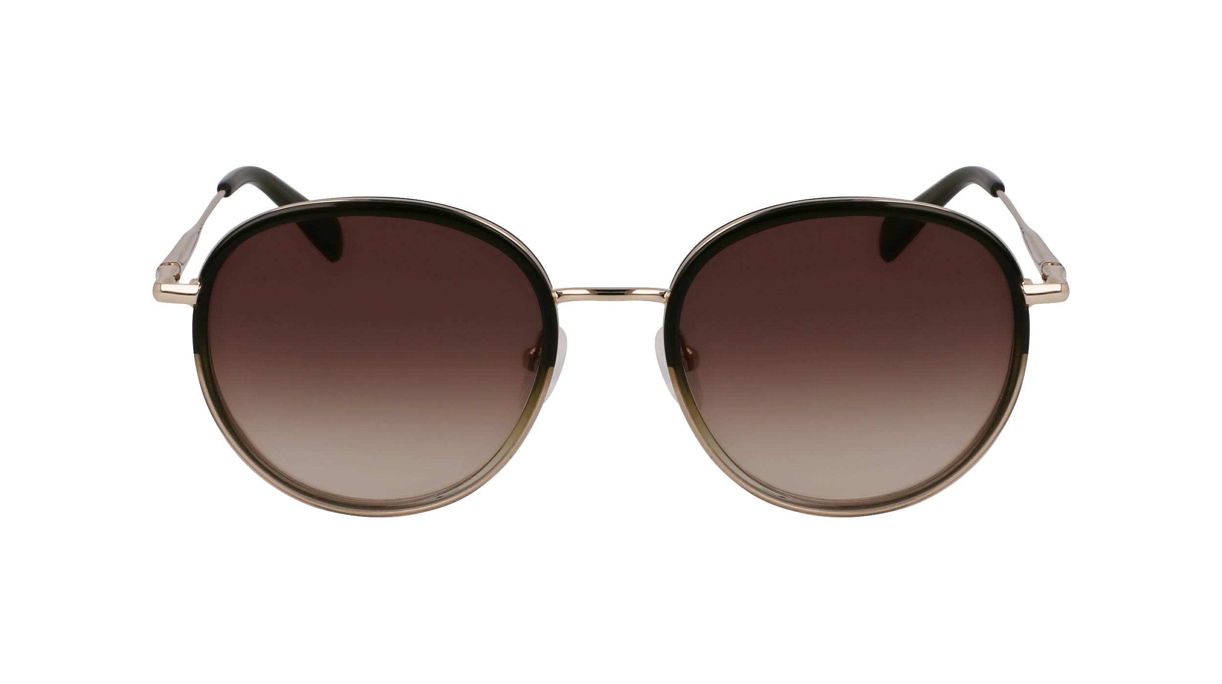 LONGCHAMP Woman LONGCHAMP LO176S 711 Sunglasses Metal Gold Round Norma