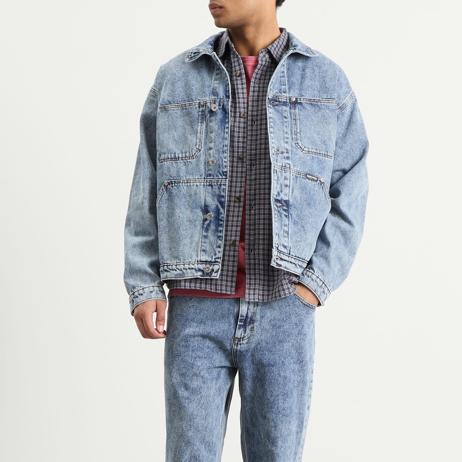 Men's Patrik Denim Jacket Heavy Washed Blue