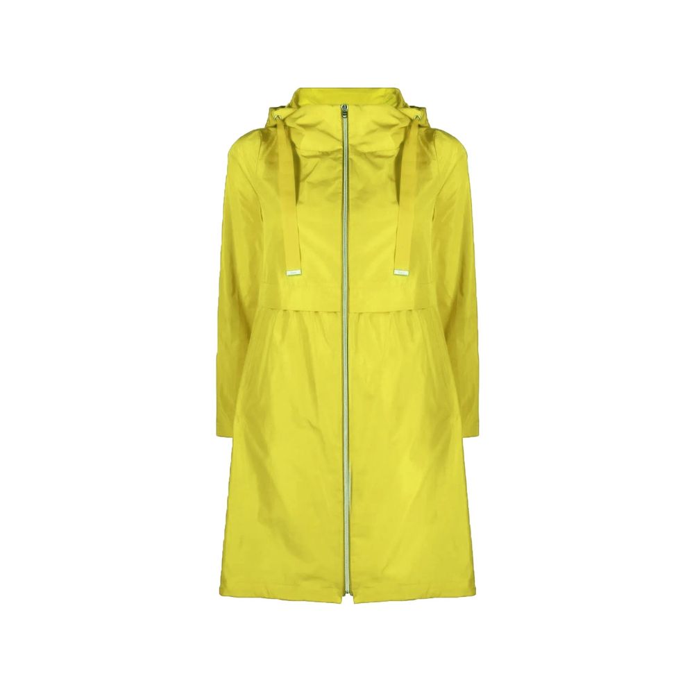 Packable Polyester Raincoat — Yellow