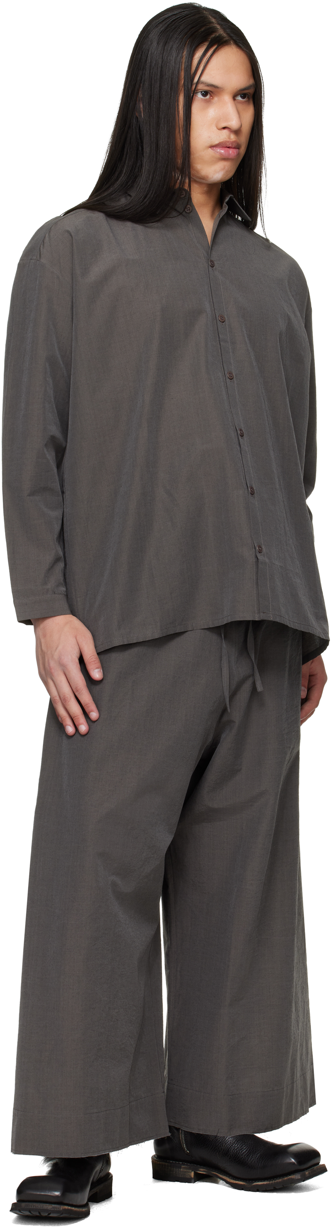 Gray 'The Boxer' Trousers