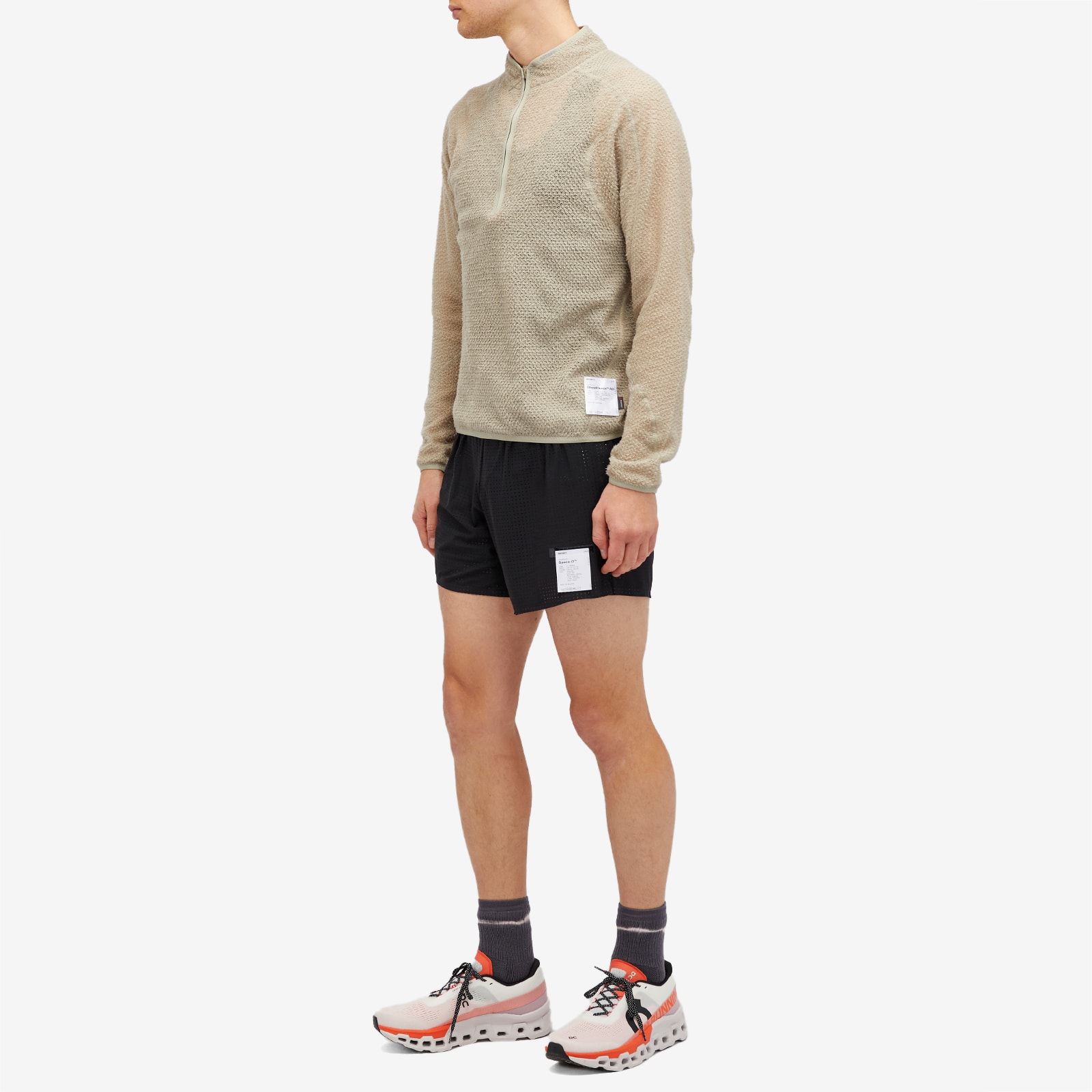 Men's GhostFleece AD Light Half-Zip Sweatshirt in Moon