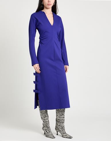 Meimeij Woman Midi dress Purple Size 4 Viscose, Polyamide, Elastane