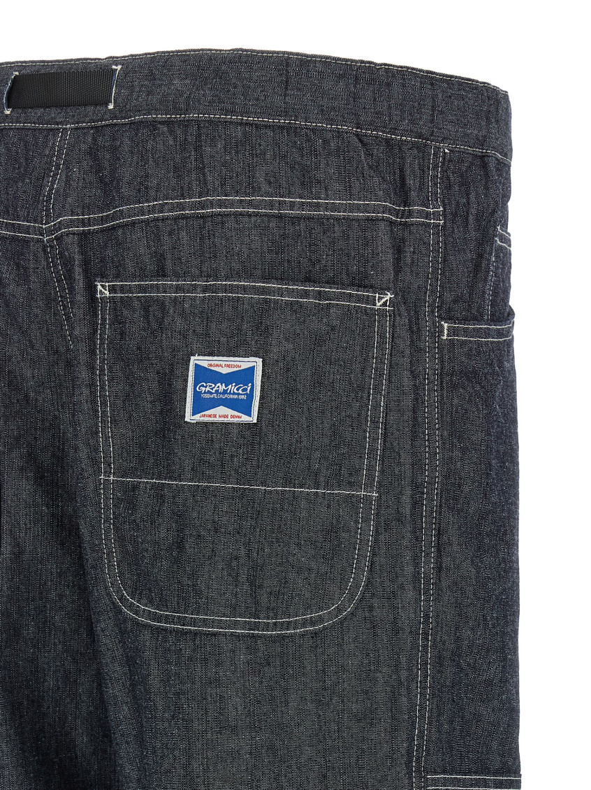 Japanese Chambray Double Knee jeans Blue Cotton - Men