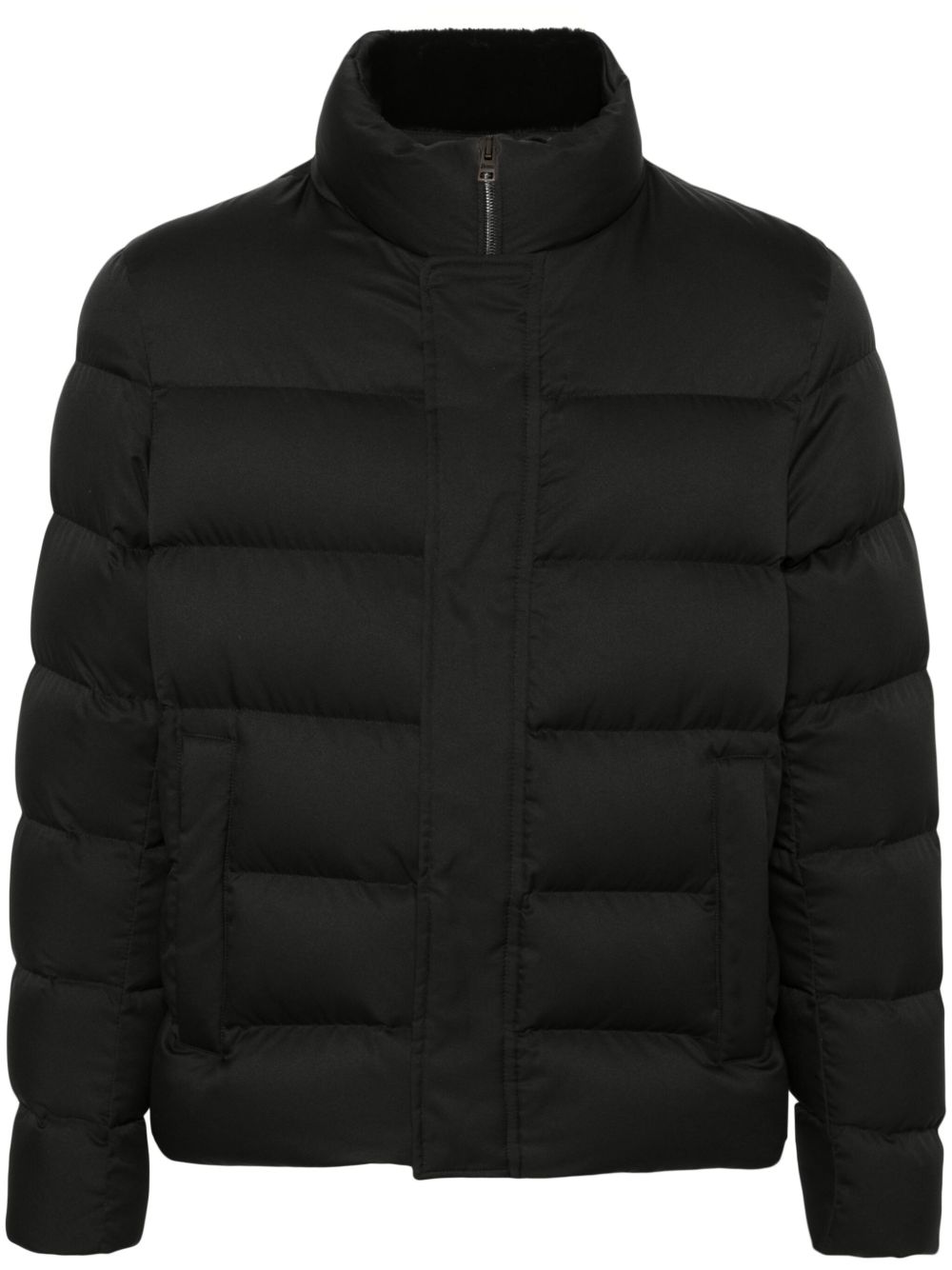 Goose Down Padded Down Jacket — Black