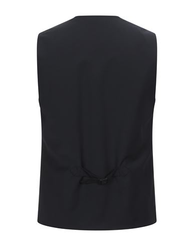 Man Tailored Vest Black Size 38 Wool, Polyester, Elastane