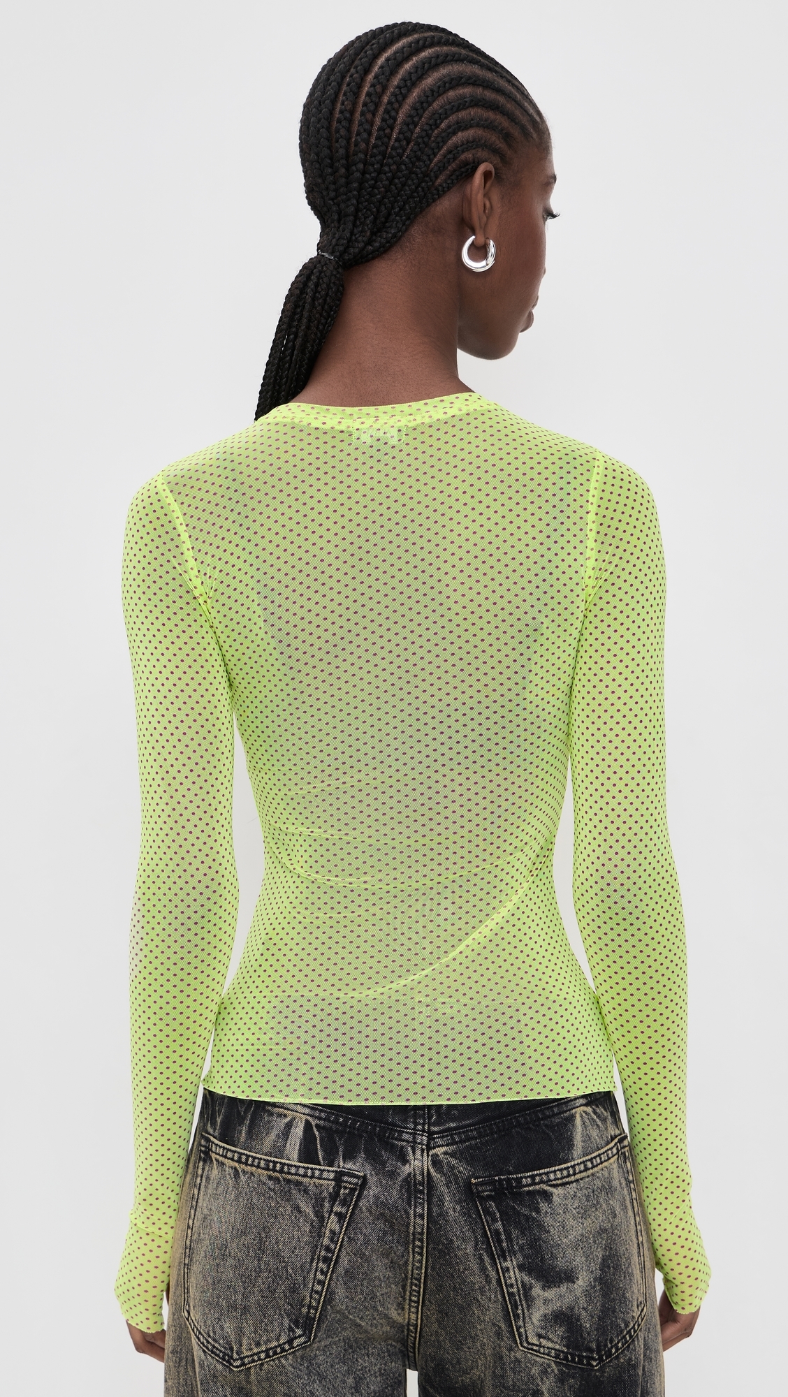Kaylee Shirt Citrus Pin Dot