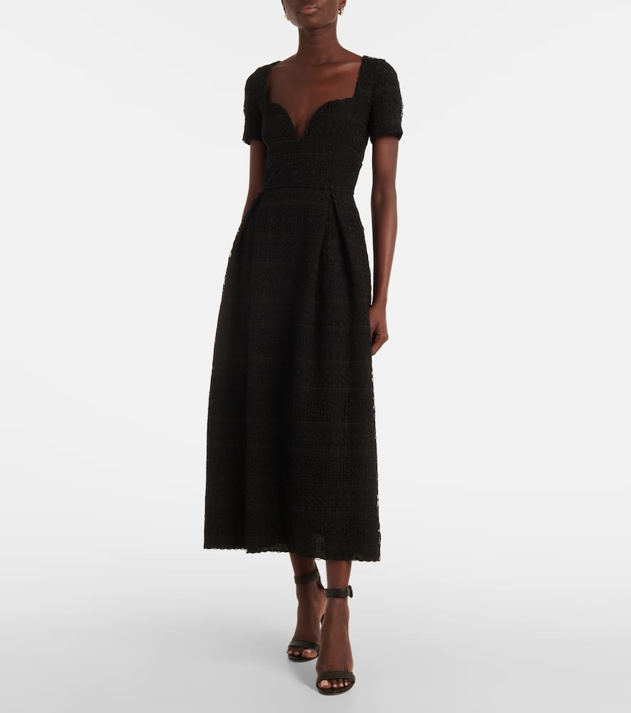 Macramé midi dress