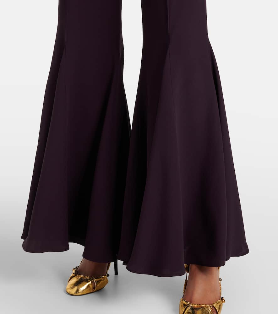 Chloé Crêpe satin flared pants
