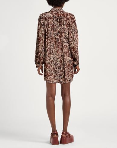 Caring Woman Mini dress Chocolate brown Size 10 Viscose